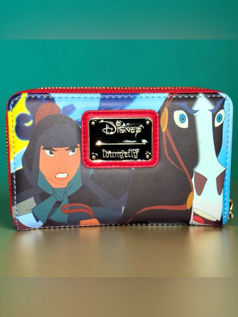 Loungefly Disney Mulan Princess Movie Scene Zip Around Walllet